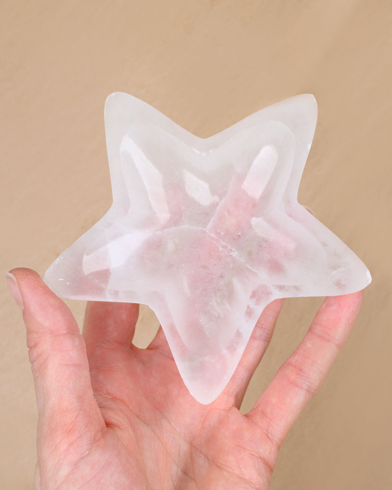 Selenite star Bowl 10 cm