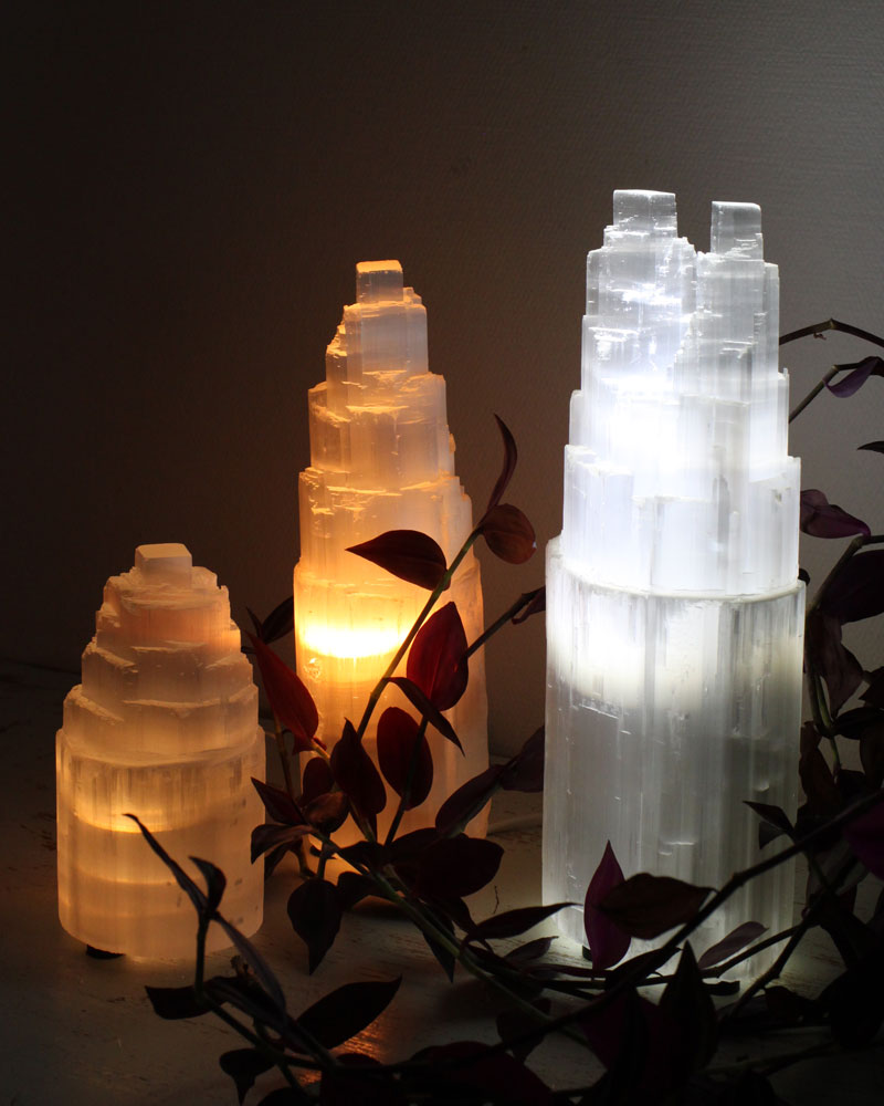 Selenite Lamp 25 cm
