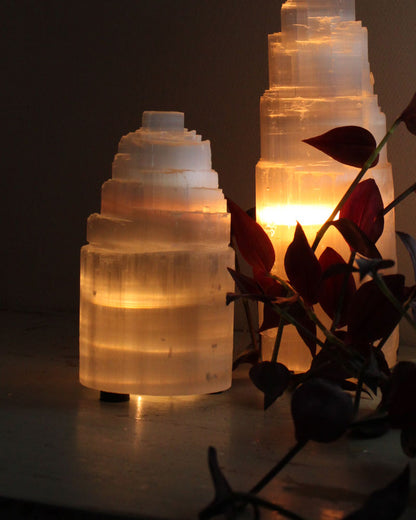 Selenite Lamp 15 cm
