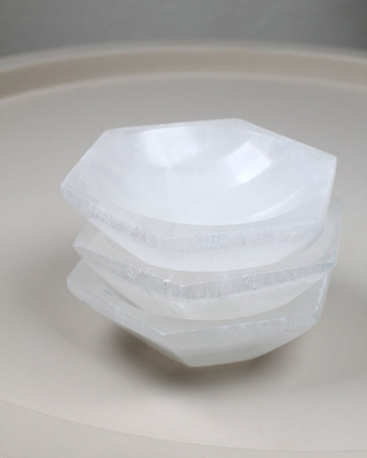 Selenitskål sexkantig