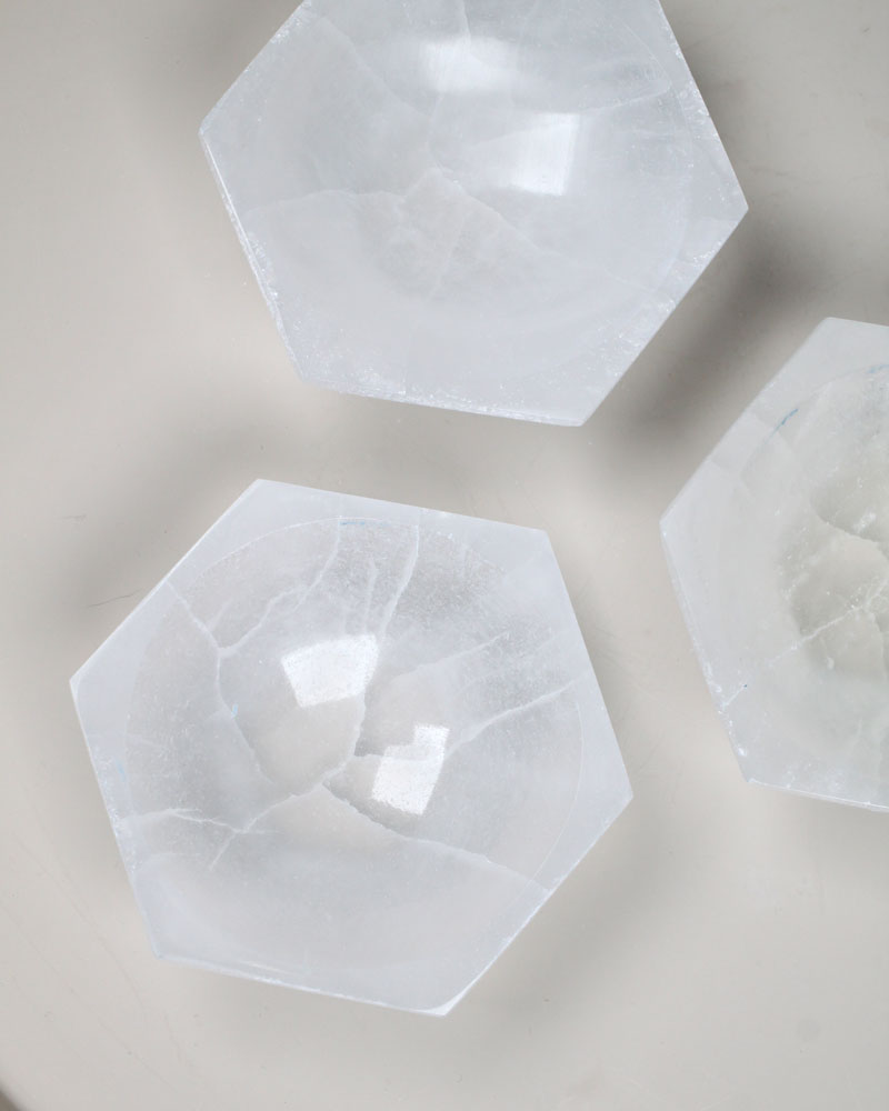 Selenitskål sexkantig