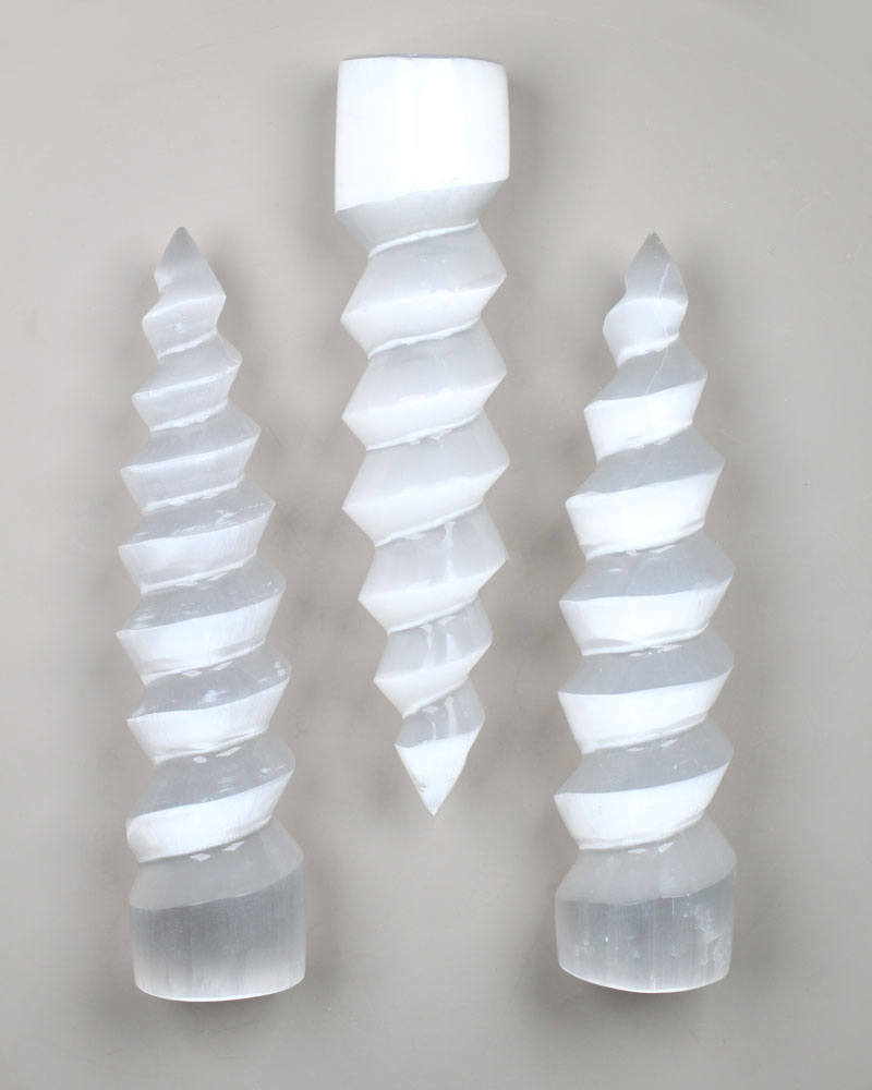 Selenit Spiraltorn 20 cm