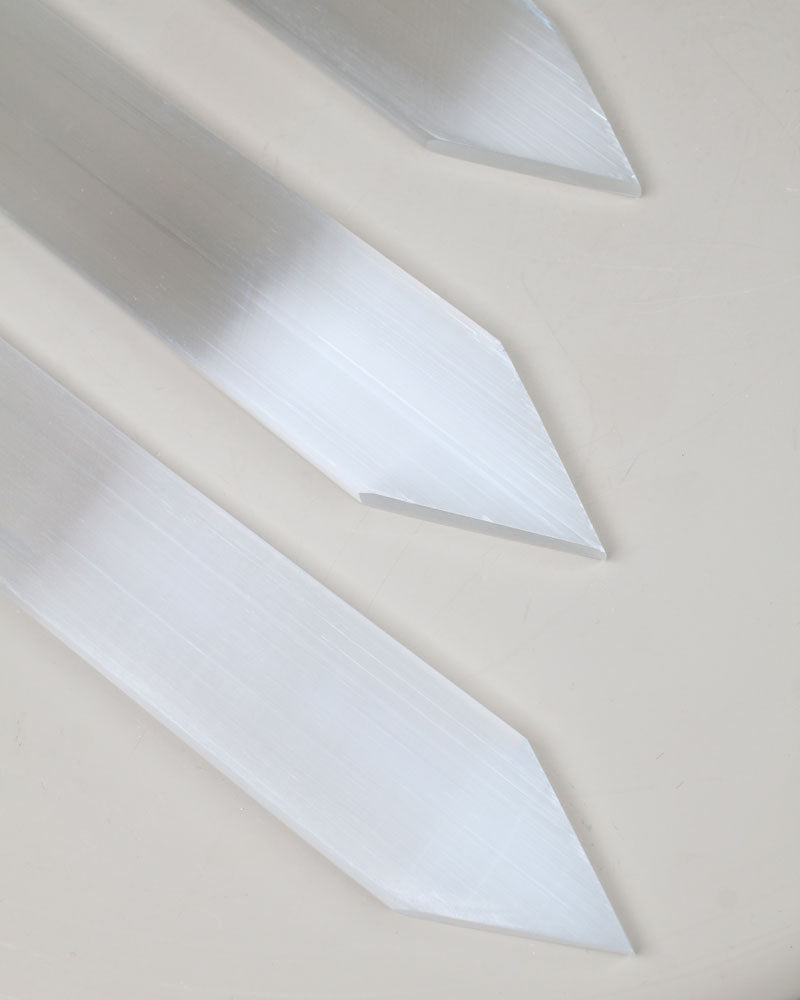 Selenite flat point 20 cm