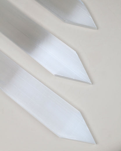 Selenite flat point 20 cm