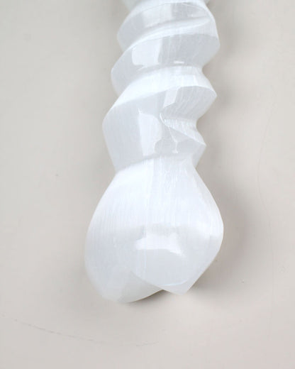 Selenite Sword with Spiral 25 cm