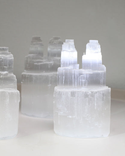 Selenite Twin Tower 10 cm