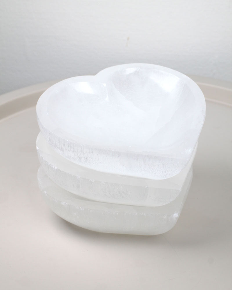 Selenithjärtskål 15 cm