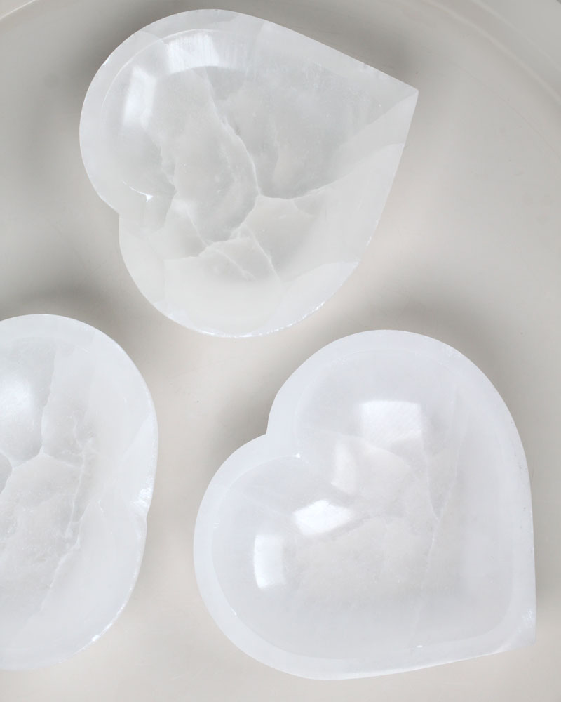 Selenithjärtskål 15 cm