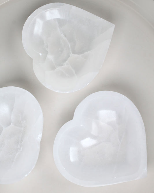 Selenithjärtskål 15 cm