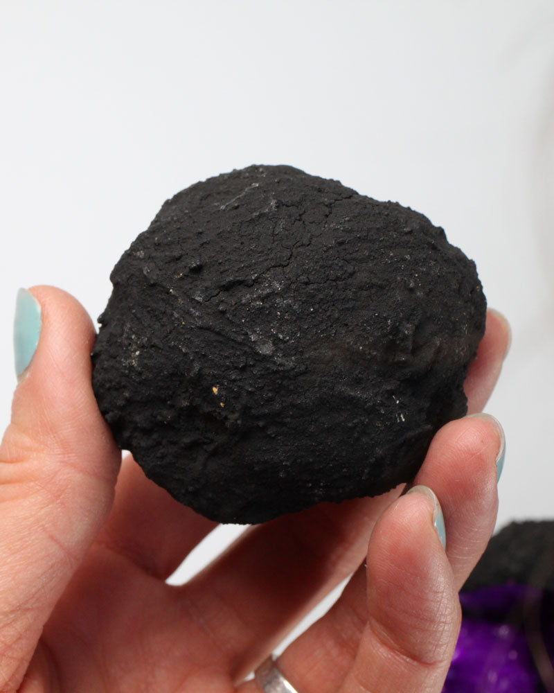 Lila färgade geoder