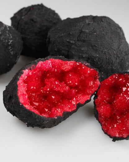Red Dyed Quartz Geodes