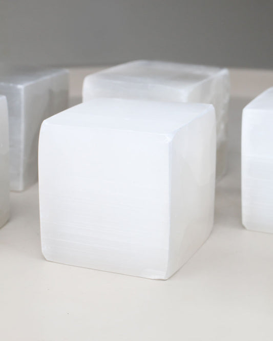 Selenitkub 5 cm